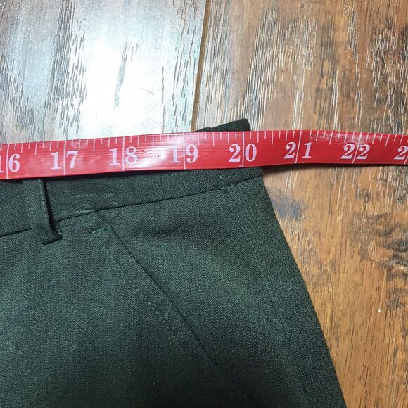 Vintage Maggie McNaughton Woman's Midi Green Skirt Side Pockets Long Slit 18W - Picture 14 of 16